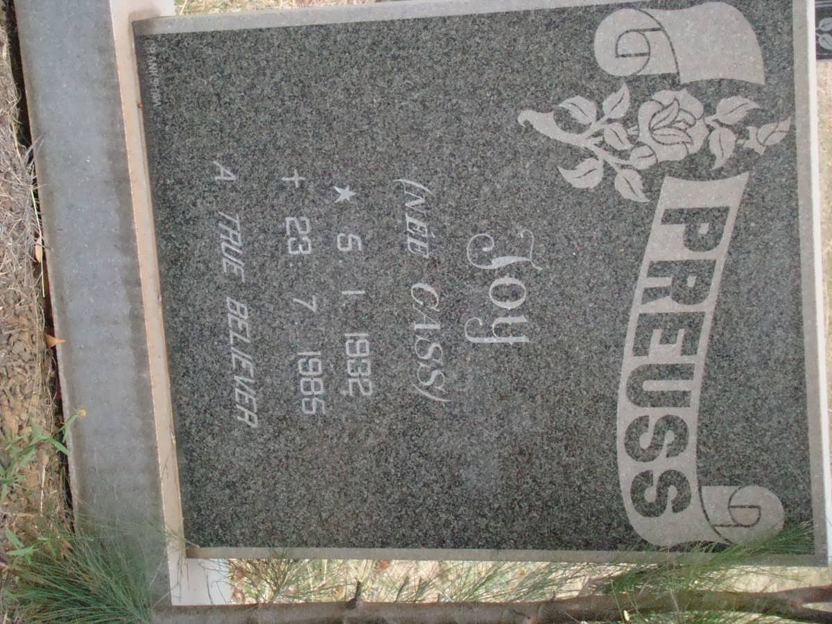 PREUSS Joy nee CASS 1932-1985