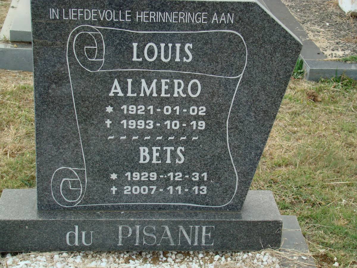 PISANIE Louis Almero, du 1921-1993 &amp; Bets 1929-2007