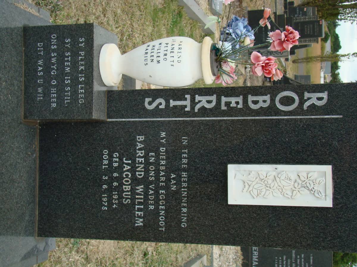 ROBERTS Barend Willem Jacobus 1934-1975