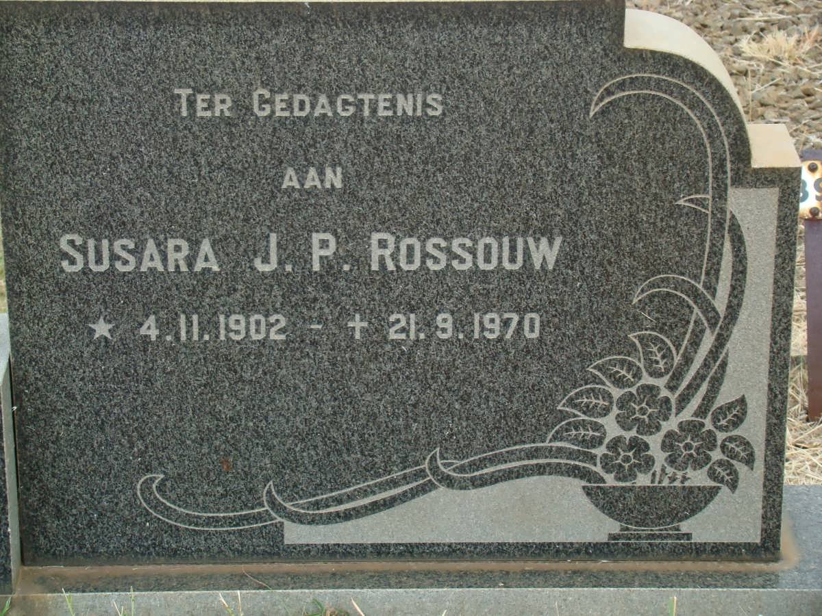 ROSSOUW Susara J.P. 1902-1970