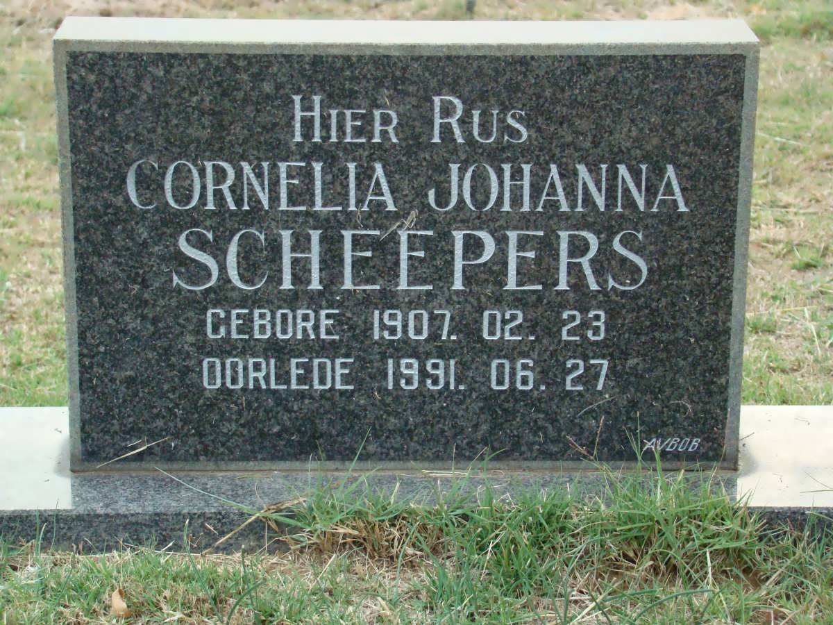 SCHEEPERS Cornelia Johanna 1907-1991