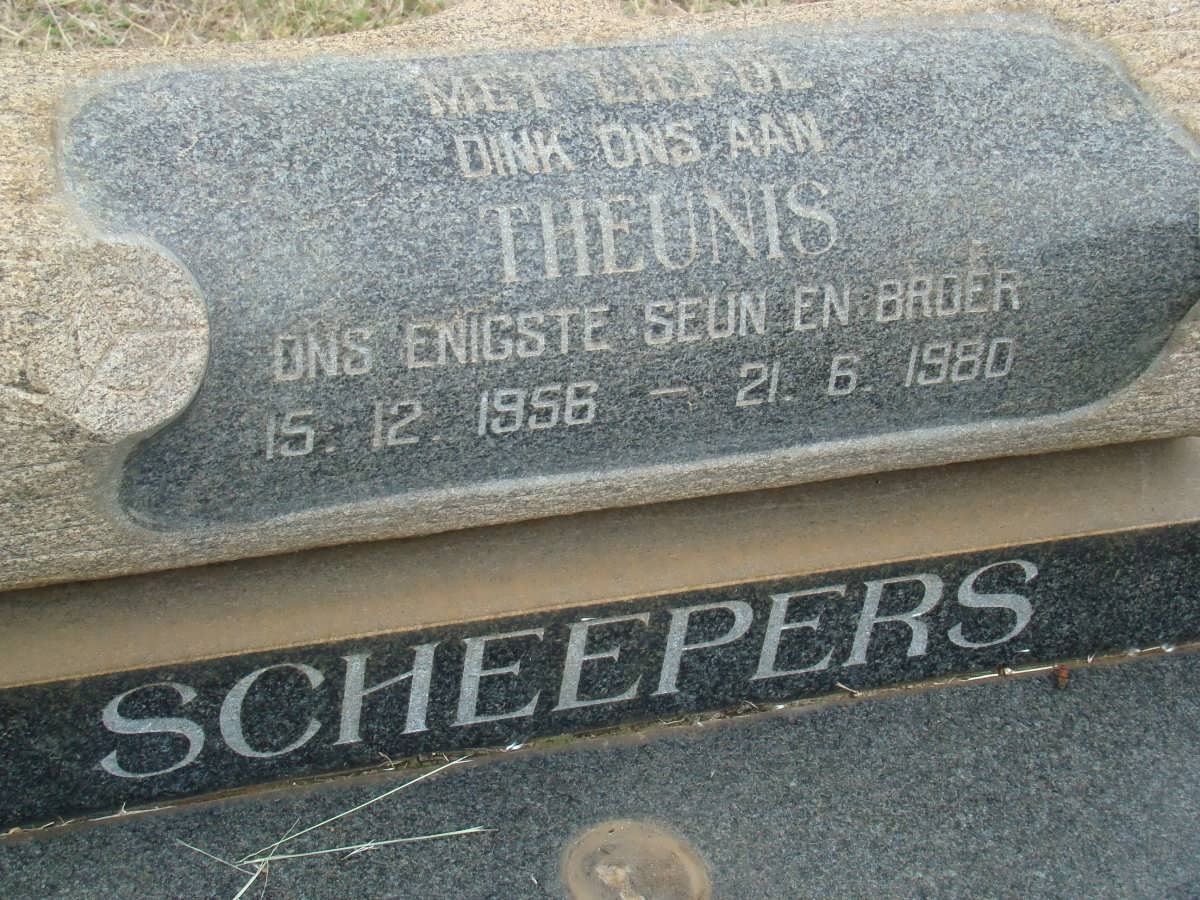 SCHEEPERS Theunis 1956-1980