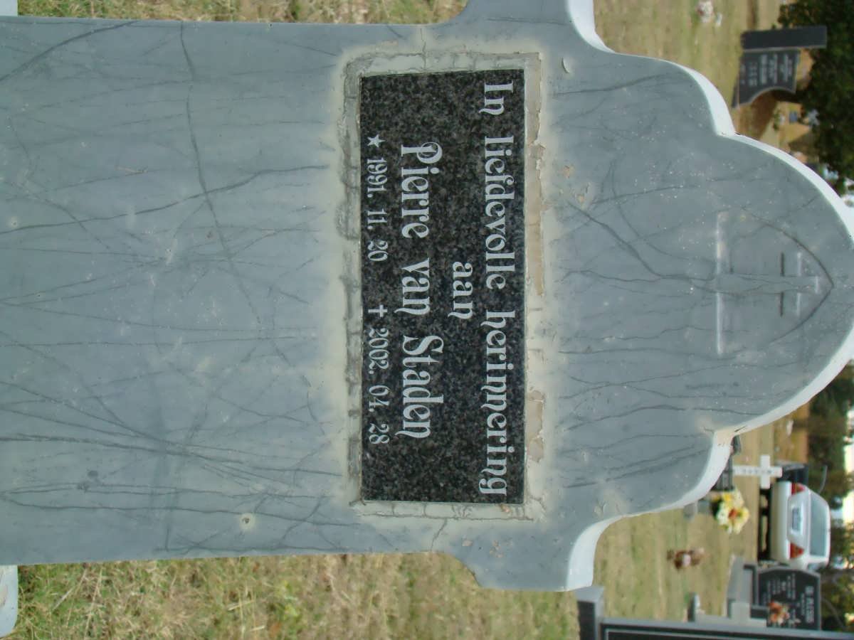 STADEN Pierre, van 1991-2002