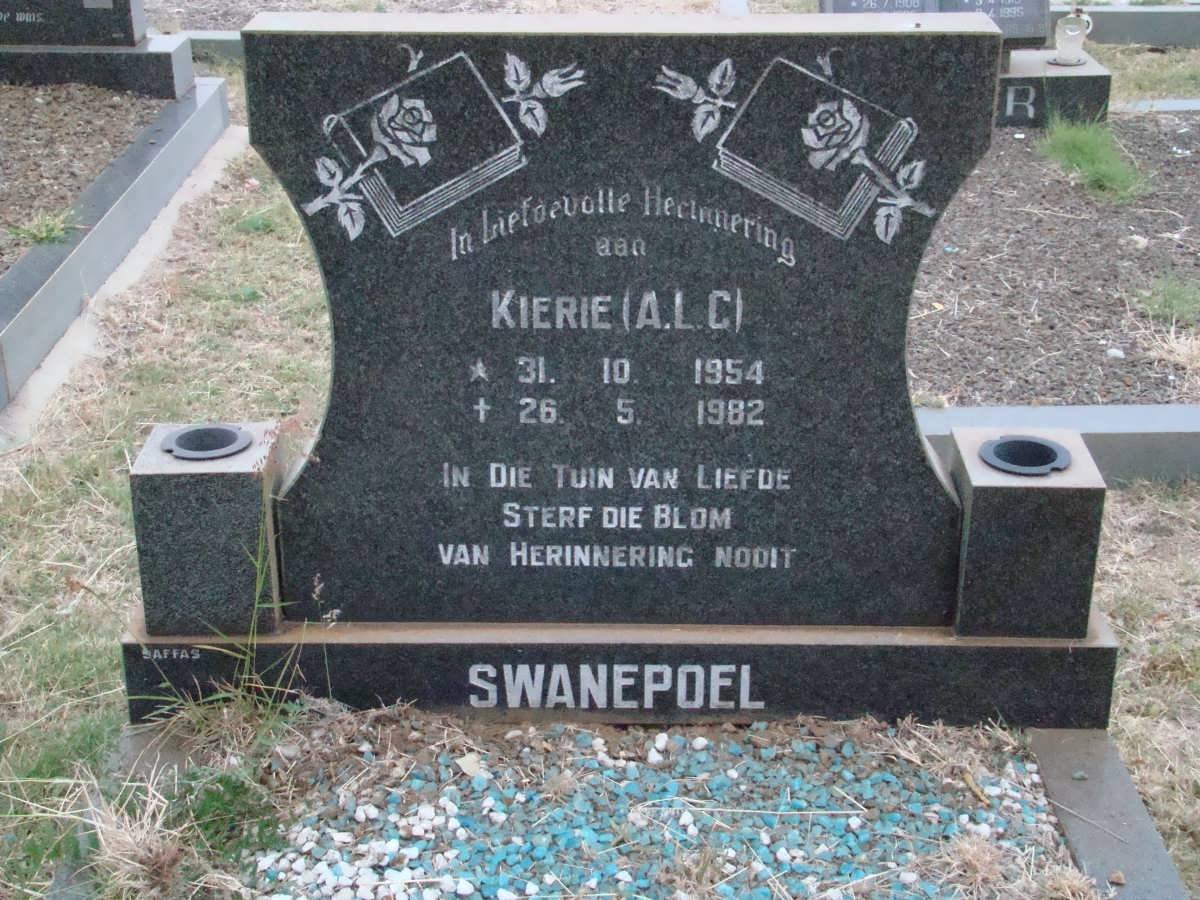 SWANEPOEL A.L.C. 1954-1982