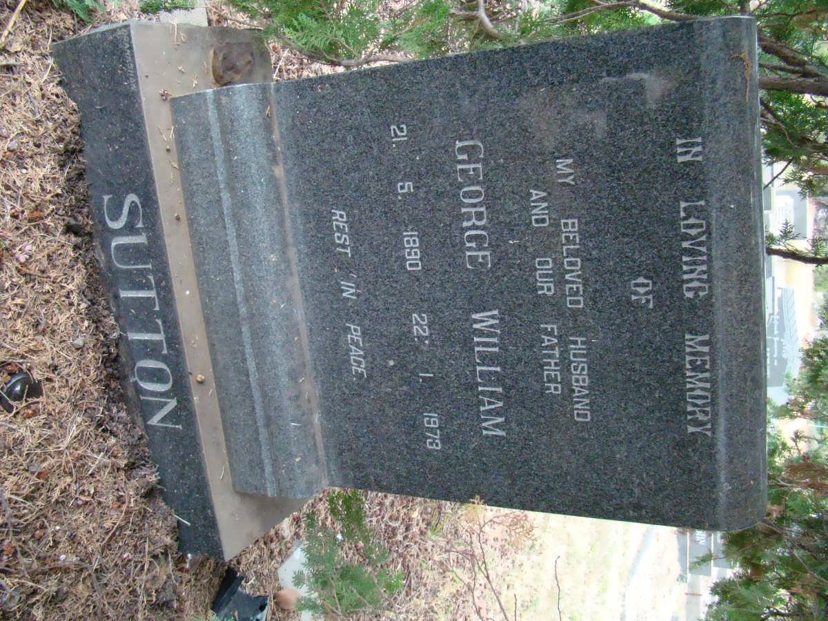 SUTTON George William 1890-1973