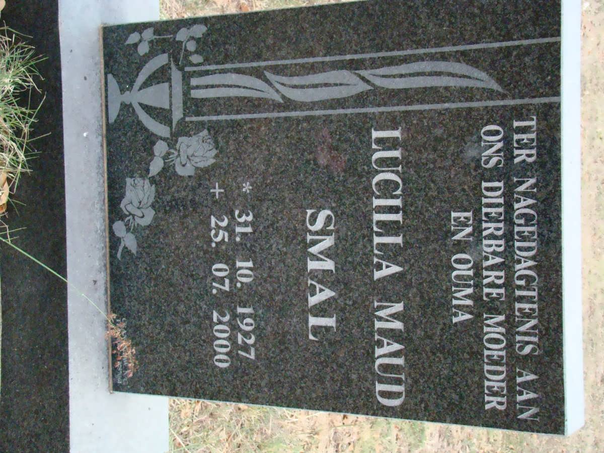 SMAL Lucilla Maud 1927-2000