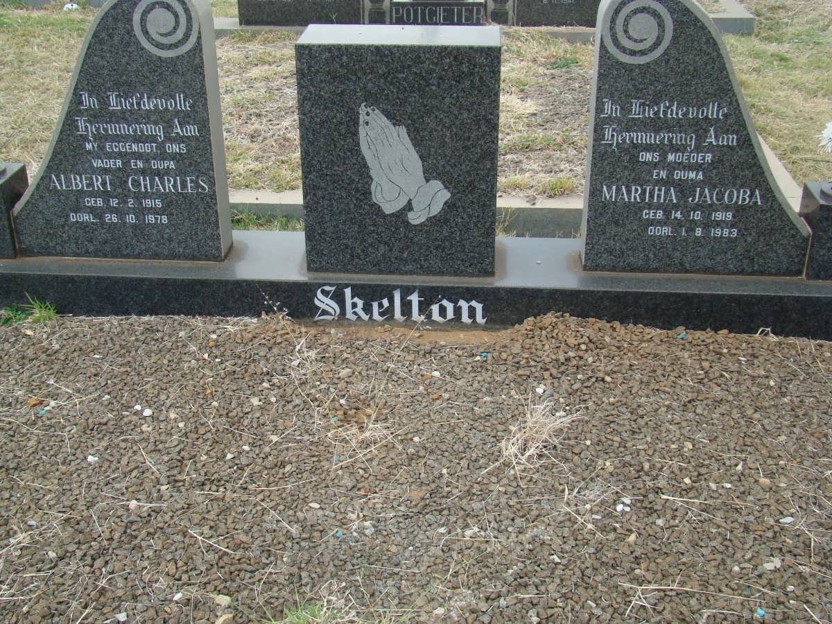SKELTON Albert Charles 1915-1978 &amp; Martha Jacoba 1919-1983