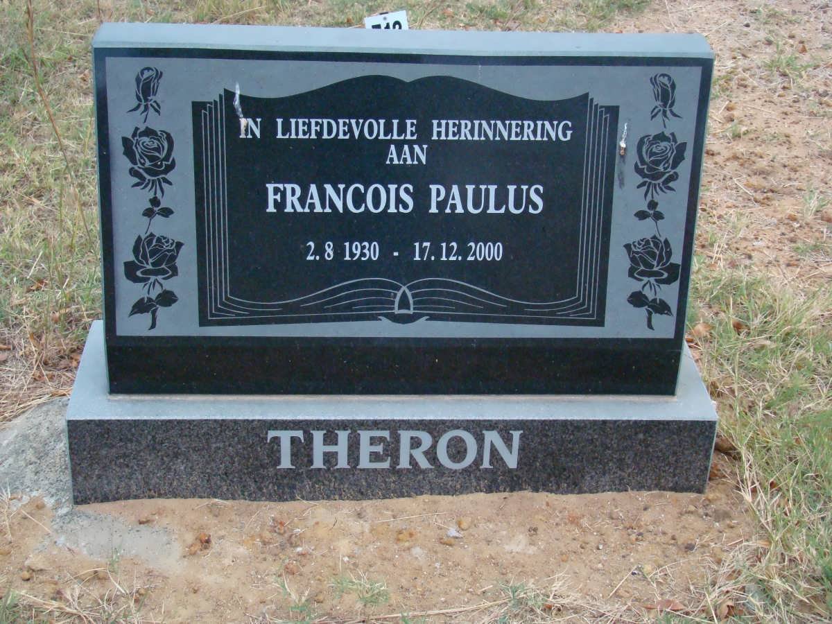 THERON Francois Paulus 1930-2000