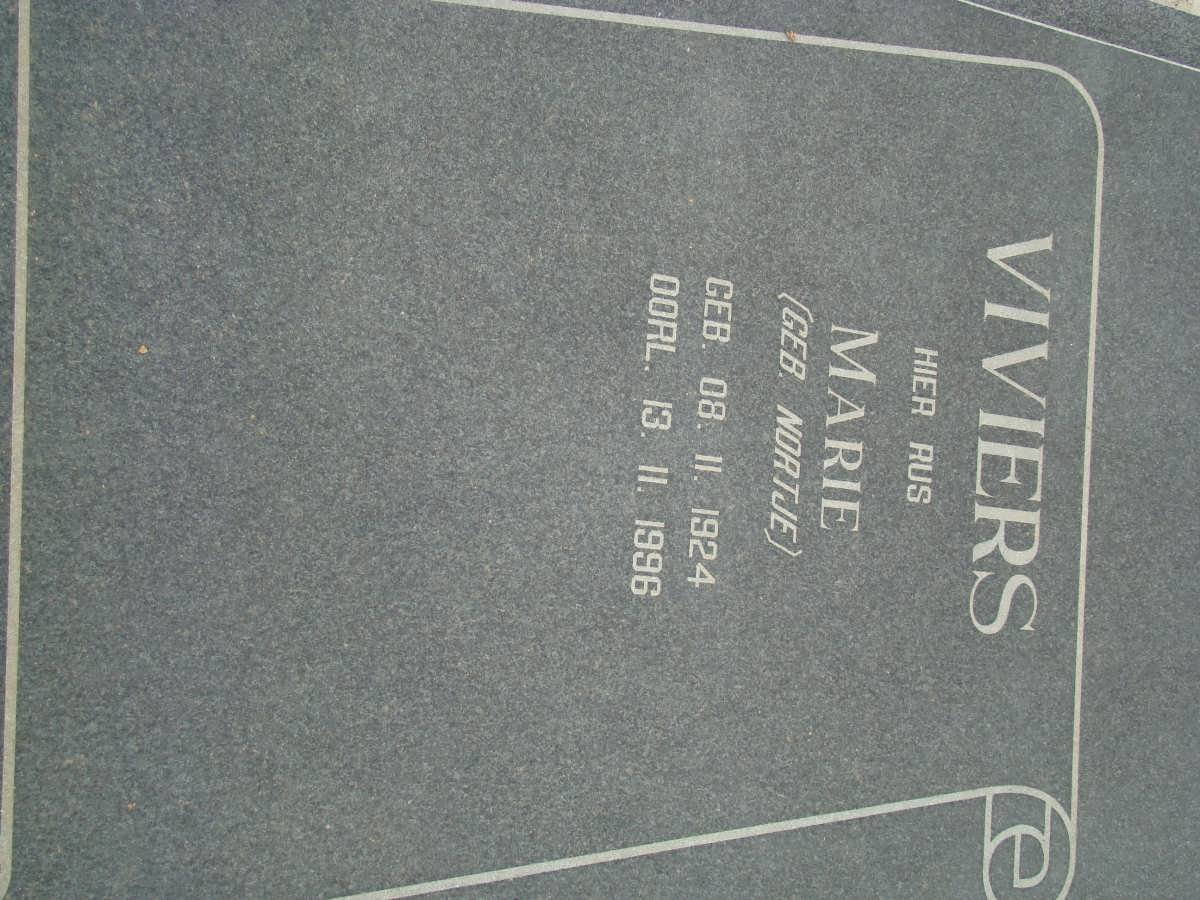 VIVIERS Marie nee NORTJE 1924-1996
