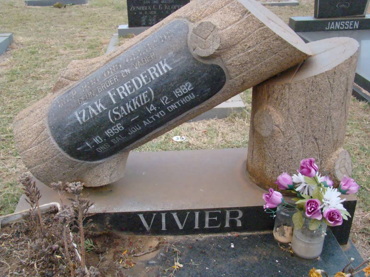 VIVIER Izak Frederik 1956-1982