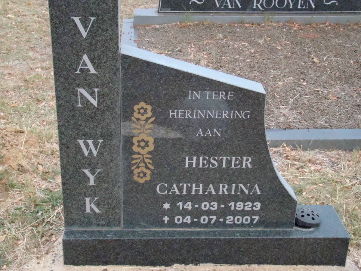WYK Hester Catharina, van 1923-2007