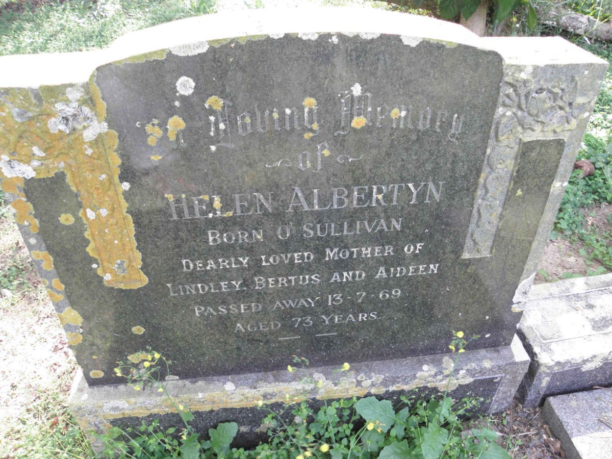 ALBERTYN Helen nee O'SULLIVAN -1969