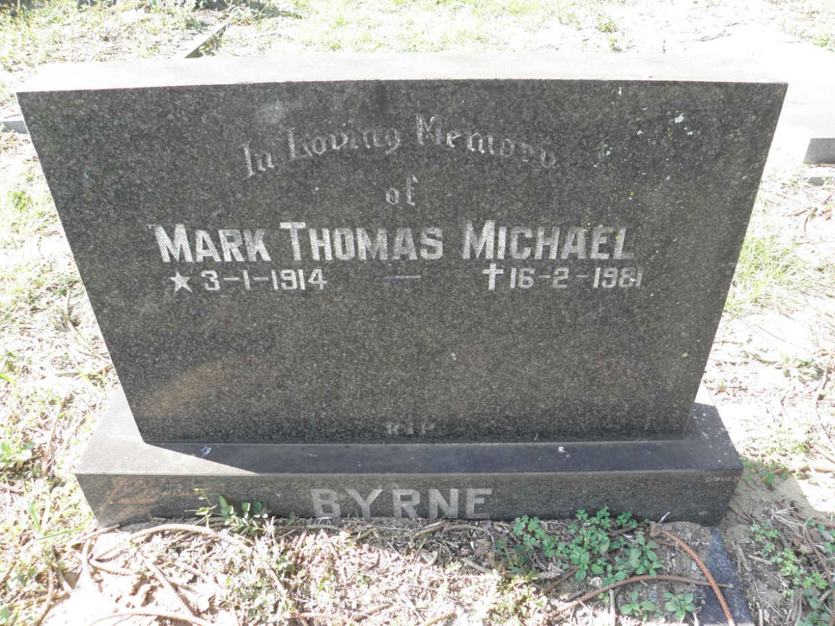 BYRNE Mark Thomas Michael 1914-1981