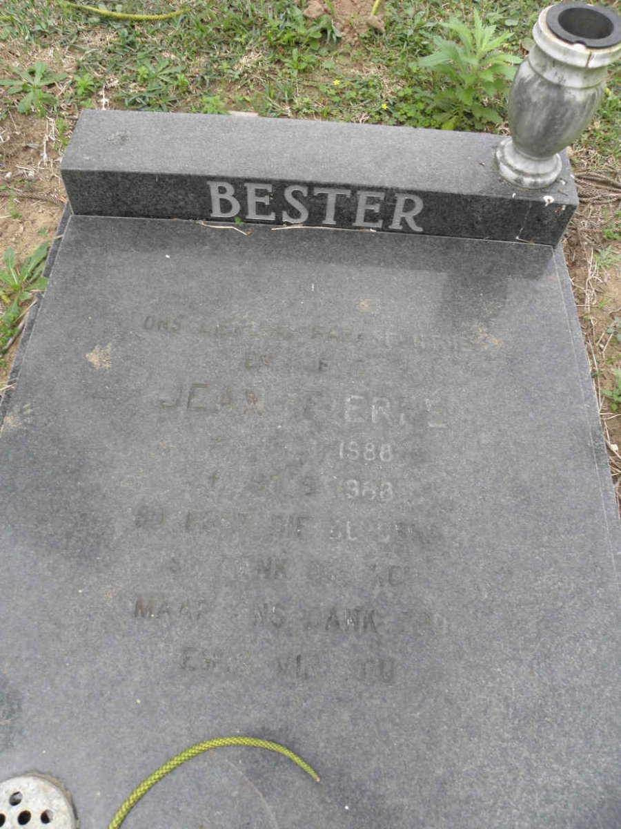 BESTER Jean Pierre 1988-1988