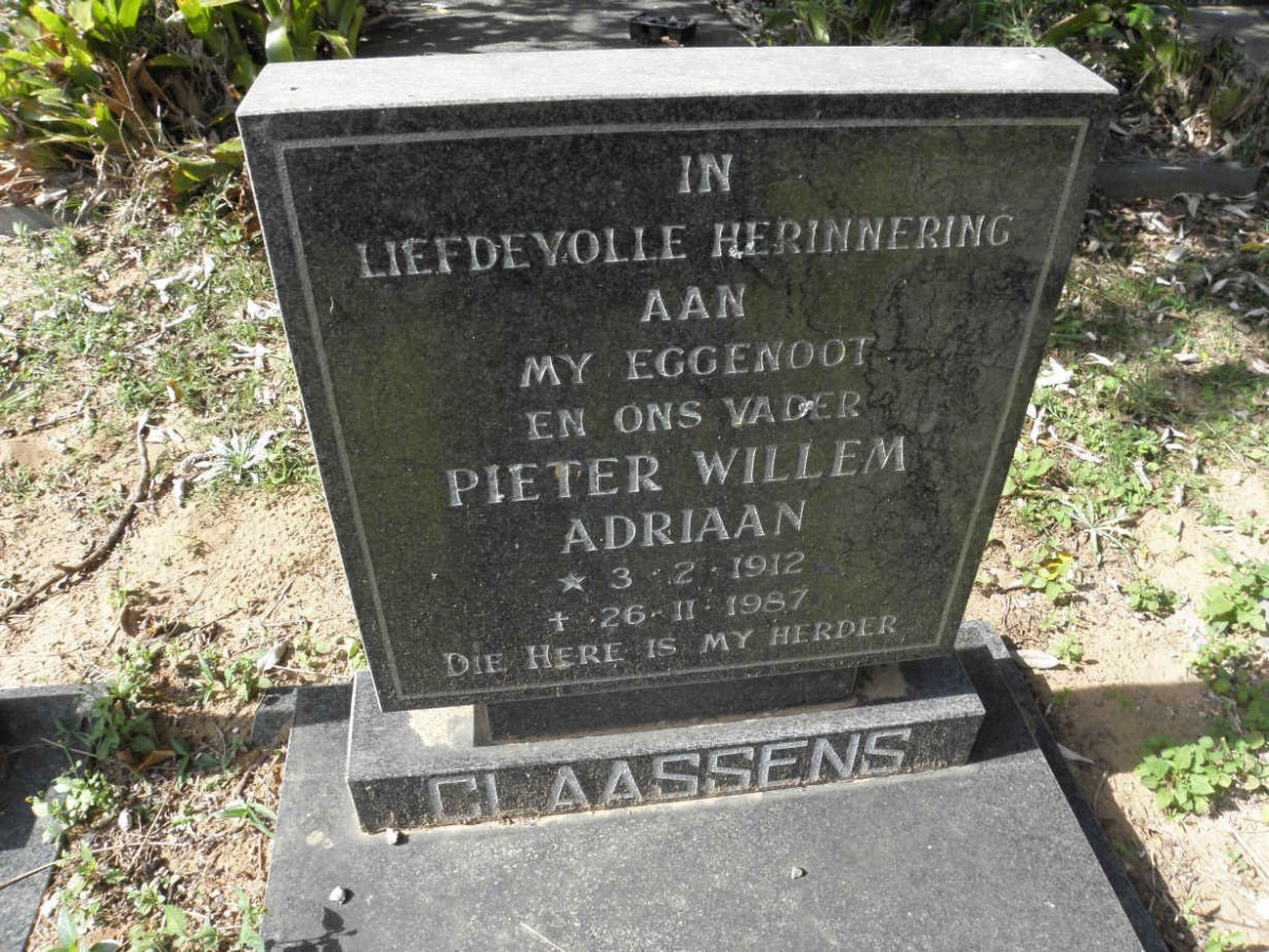CLAASENS Pieter Willem Adriaan 1912-1987
