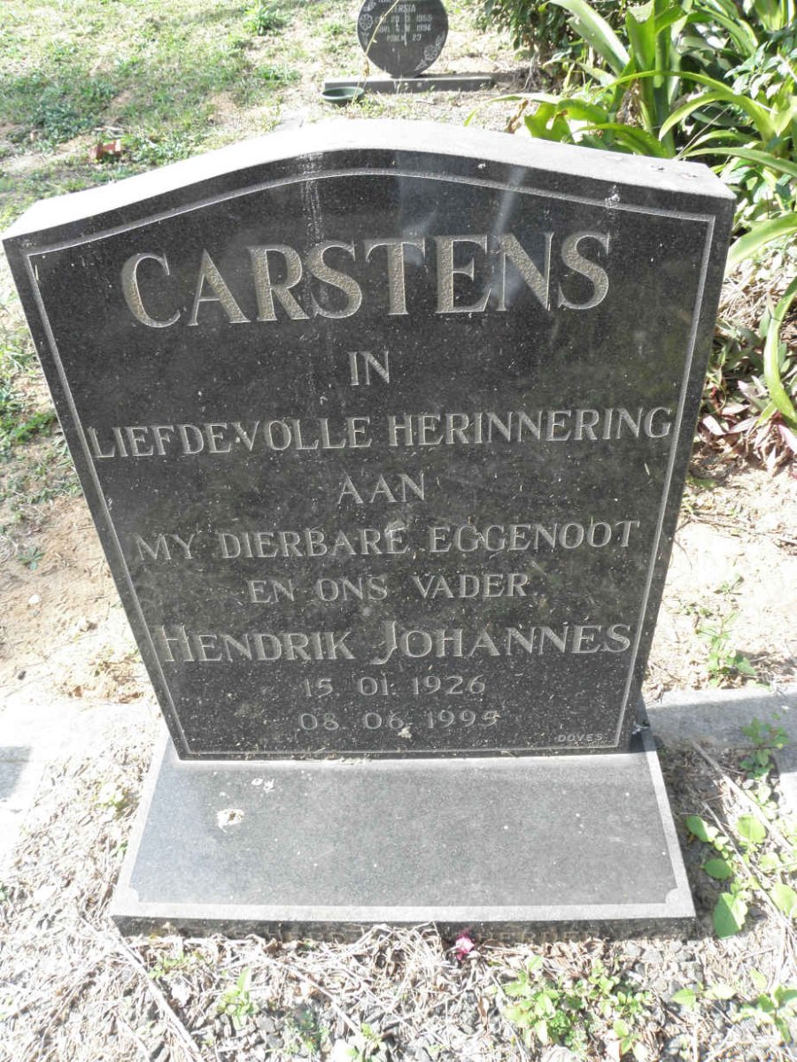 CARSTENS Hendrik Johannes 1926-1995