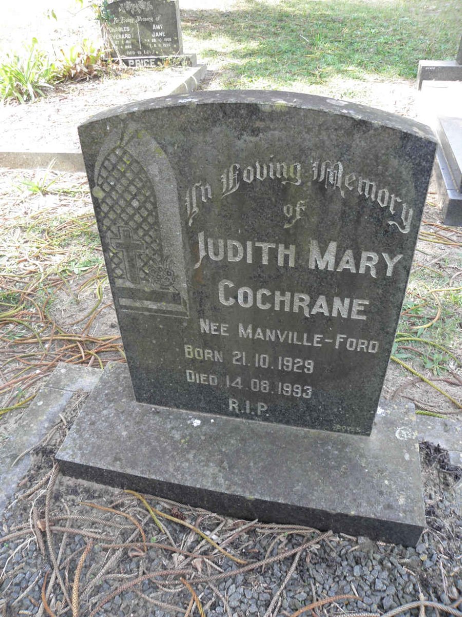 COCHRANE Judith Mary nee MANVILLE-FORD 1929-1993