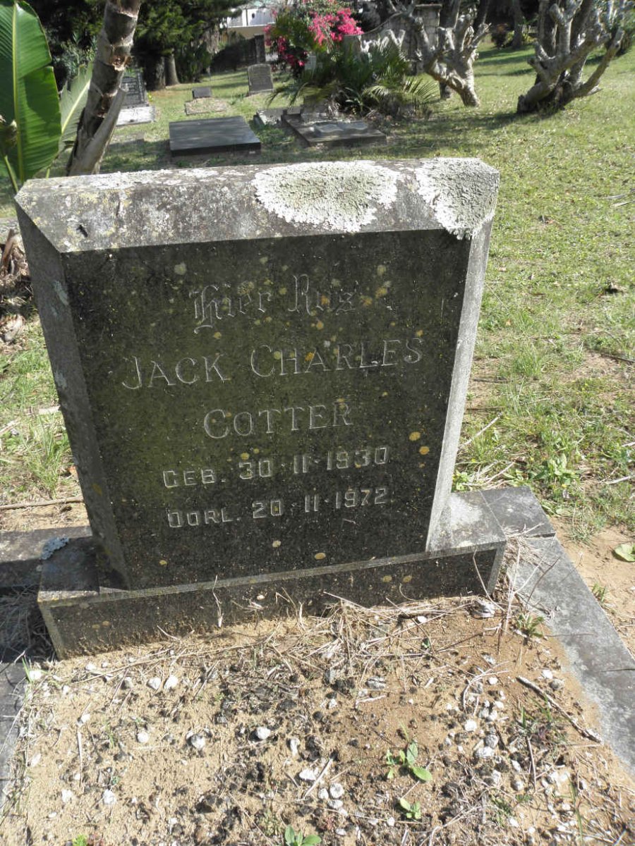COTTER Jack Charles 1930-1972