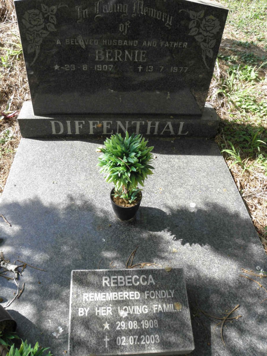 DIFFENTHAL Bernie 1907-1977 &amp; Rebecca 1908-2003