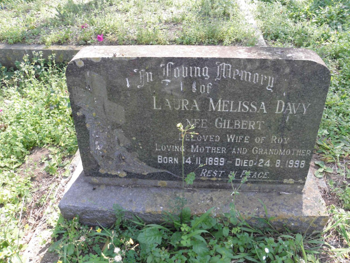 DAVY Laura Melissa nee GILBERT 1899-1998