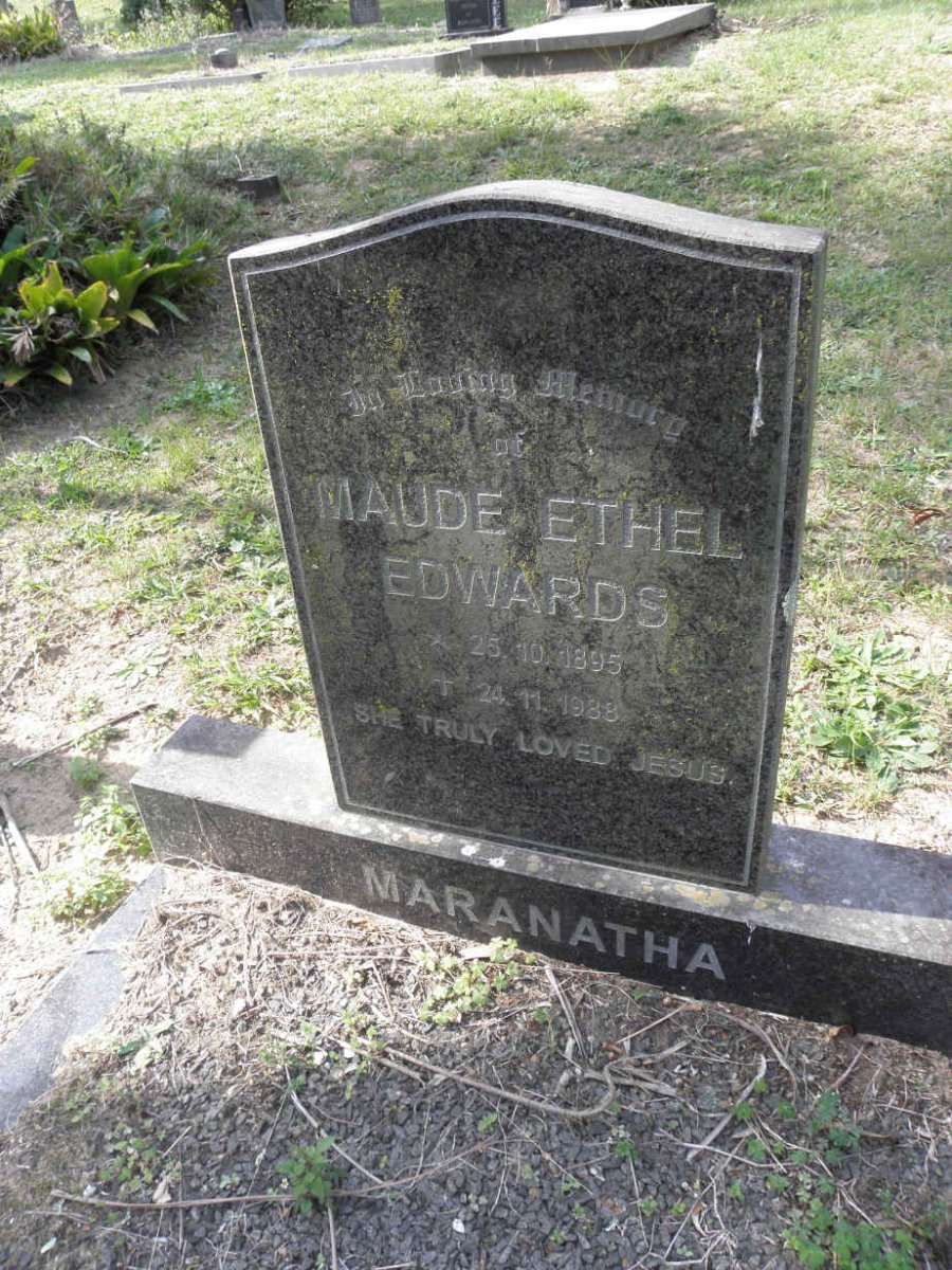 EDWARDS Maude Ethel 1895-1989