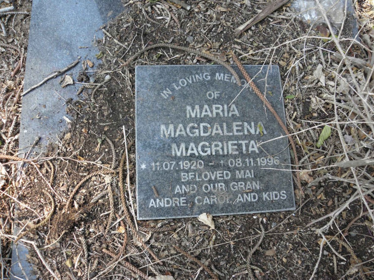 GLUTZ Maria Magdalena Magrieta 1920-1996