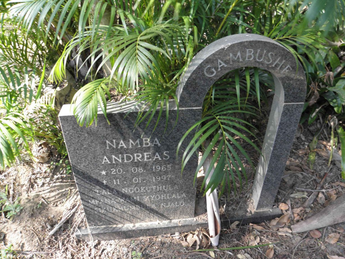 GAMBUSHE Namba Andreas 1965-1997