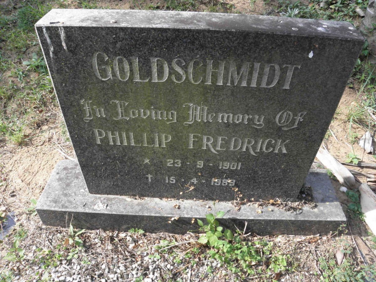 GOLDSCHMIDT Phillip Fredrick 1901-1989