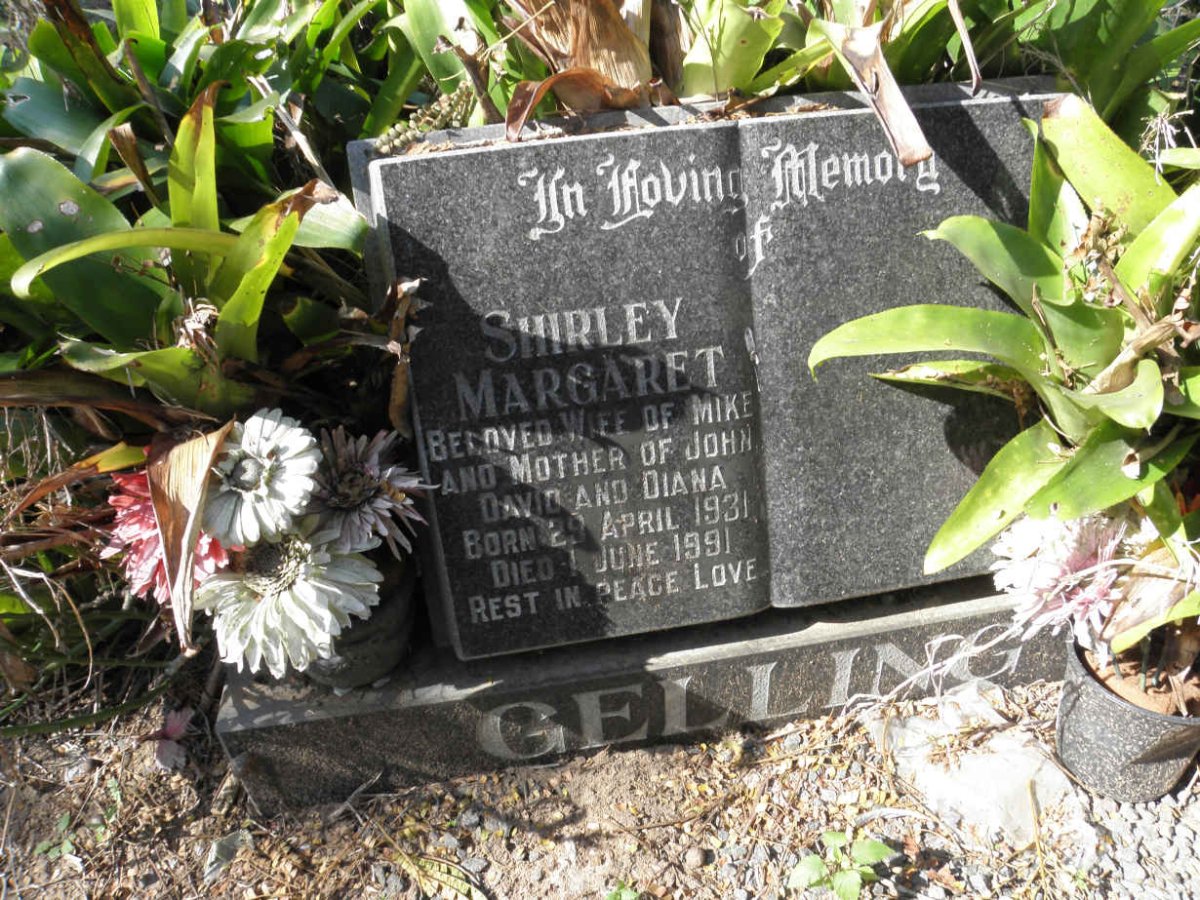 GELLING Shirley Margaret 1931-1991