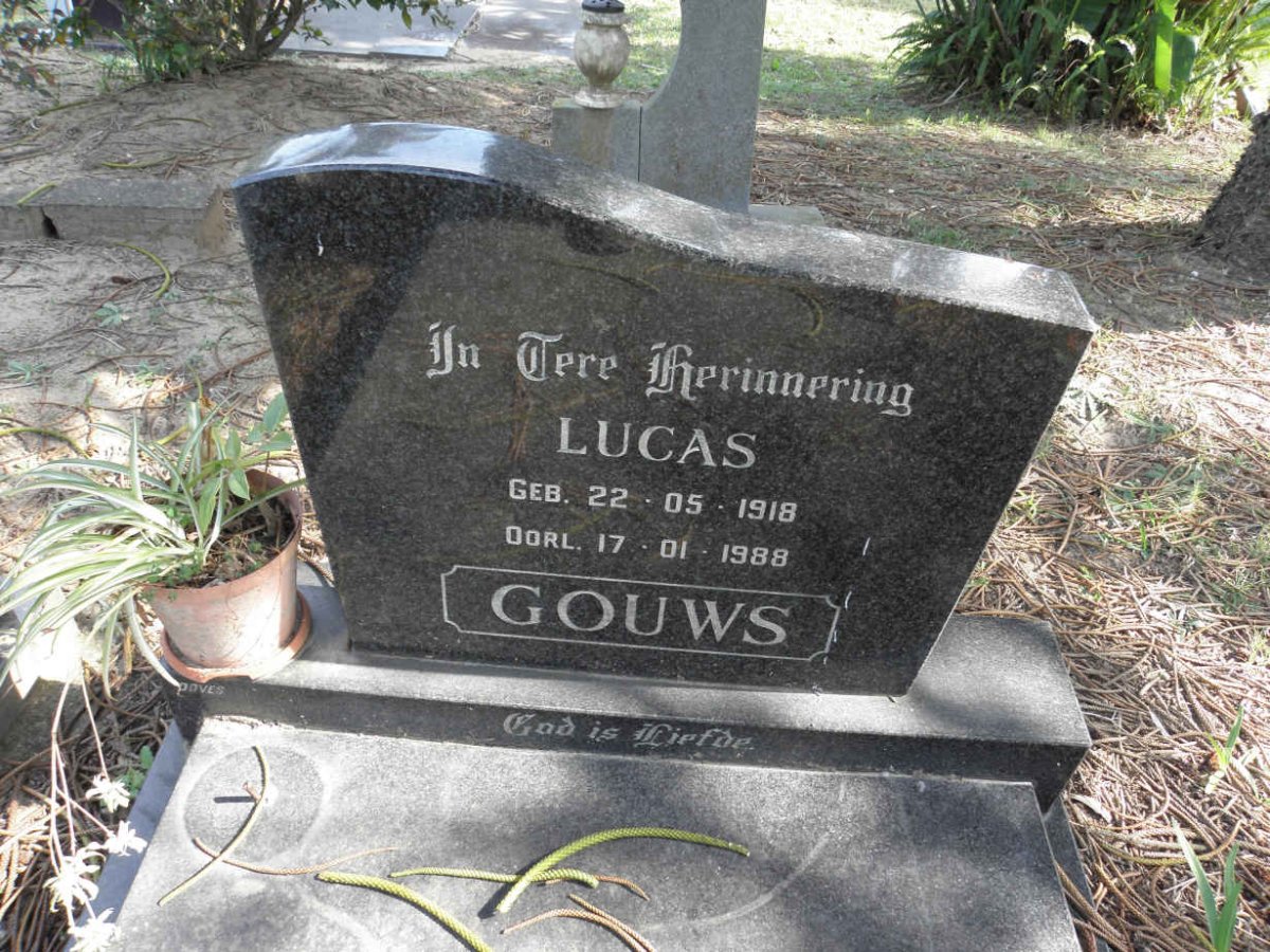 GOUWS Lucas 1918-1988