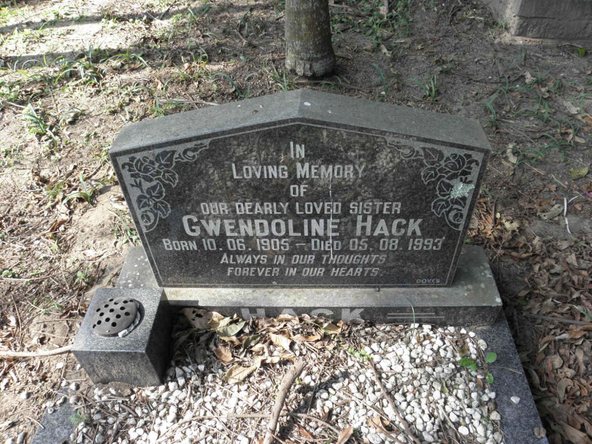 HACK Gwendoline 1905-1993