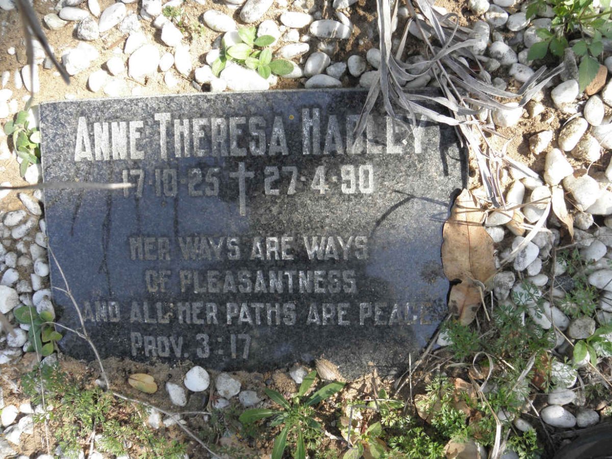 HADLEY Anne Theresa 1925-1990