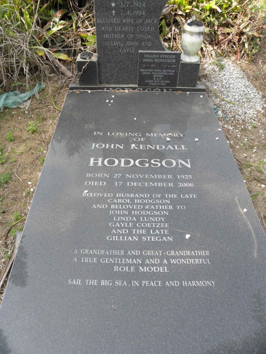 HODGSON John Kendall 1925-2008