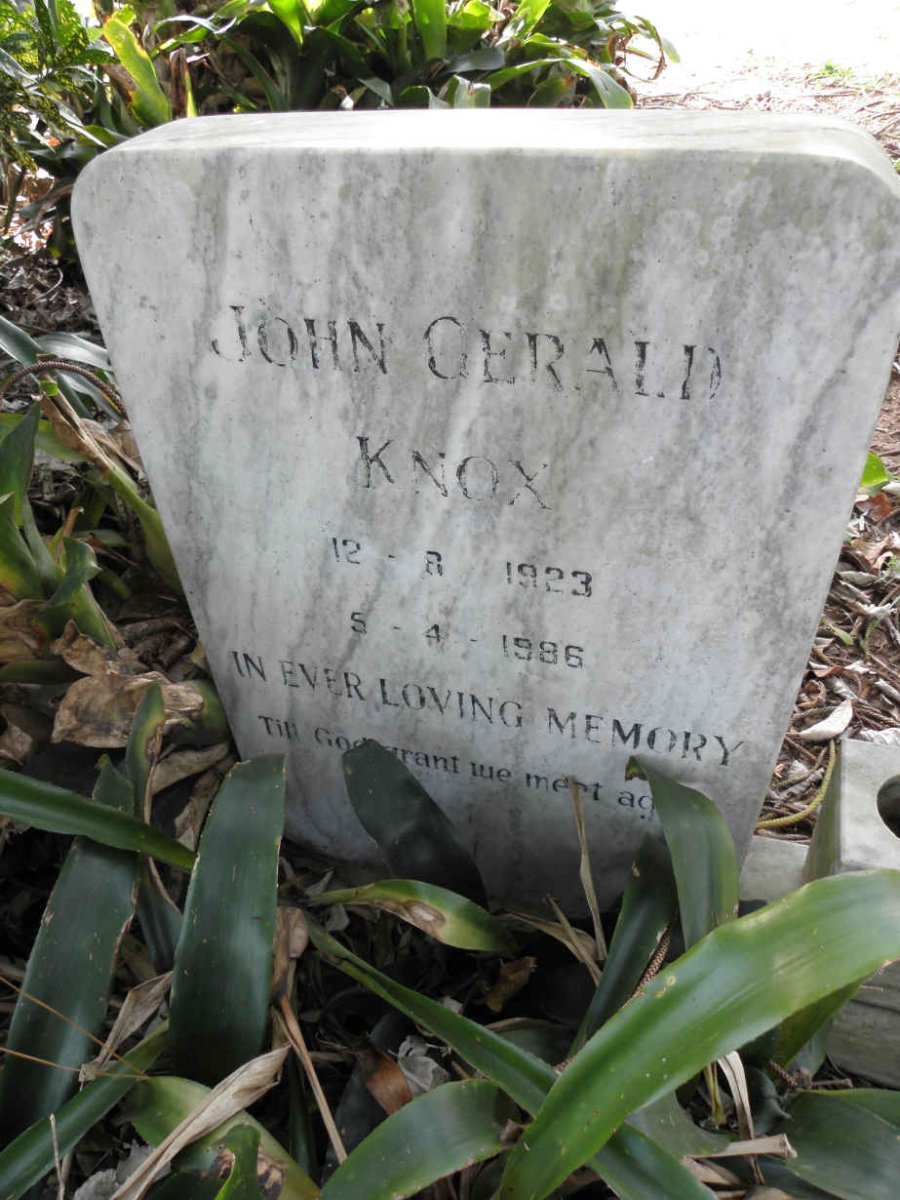 KNOX John Gerald 1923-1986
