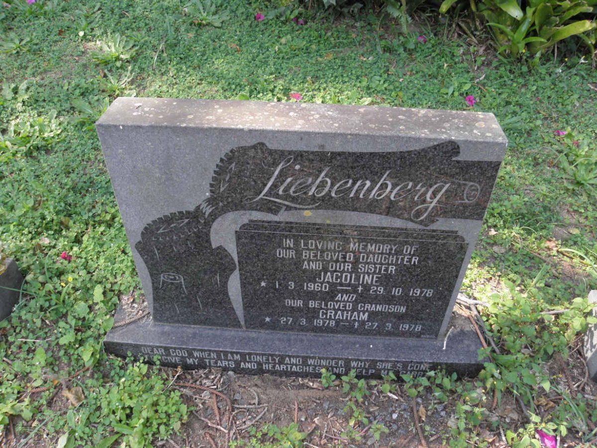 LIEBENBERG Jacoline 1960-1978 :: LIEBENBERG Graham 1978-1978