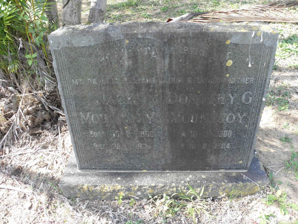 MOUNTJOY Jack 1890-1974 &amp; Dorothy G. 1900-1984