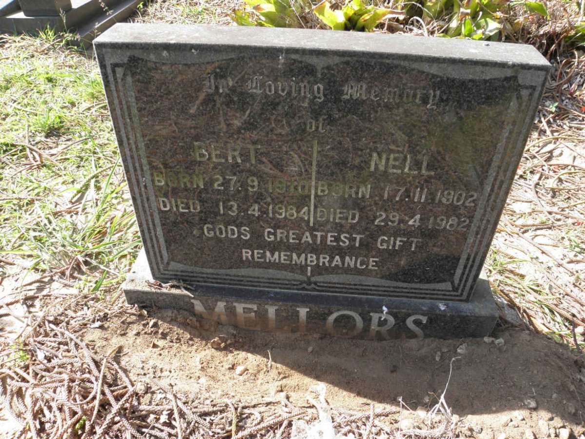 MELLORS Bert 1910-1984 &amp; Nell 1902-1982
