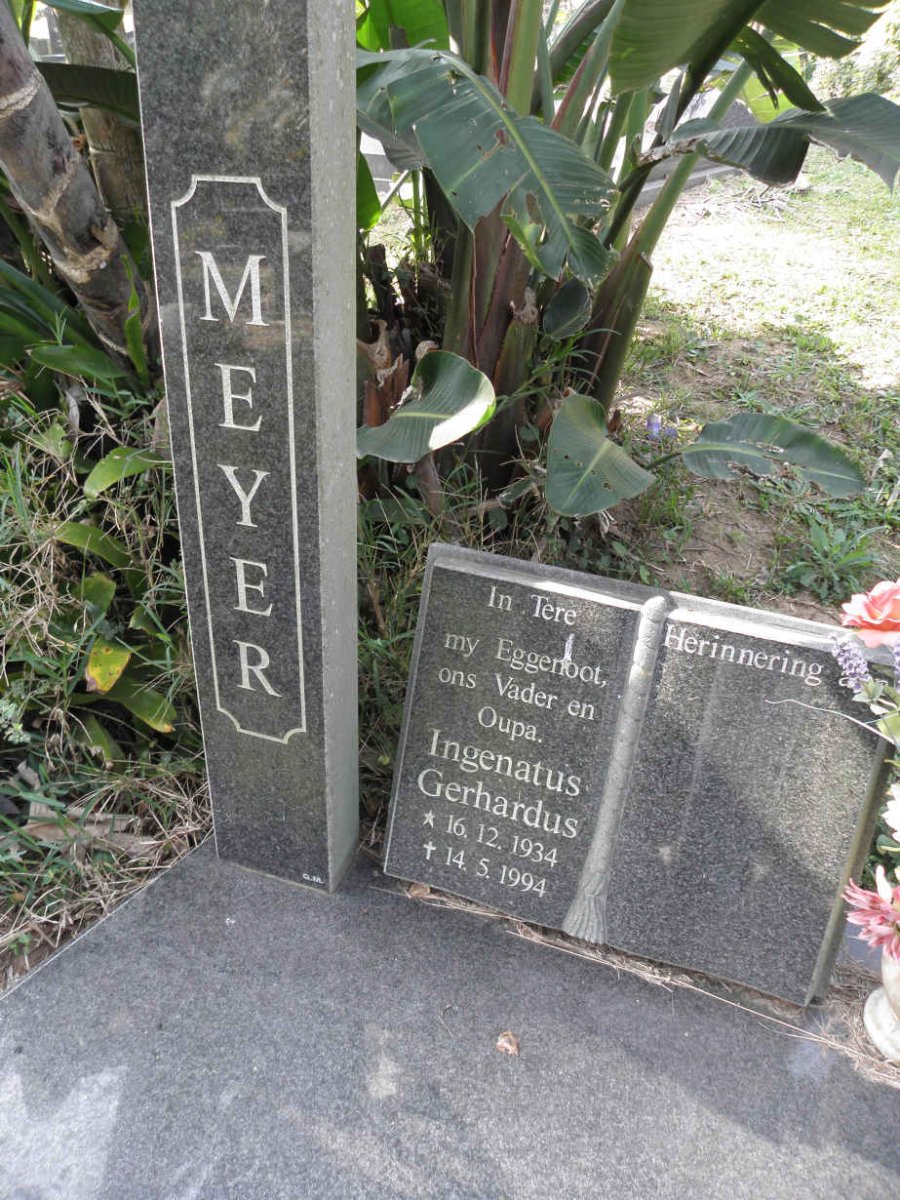 MEYER Ingenatus Gerhardus 1934-1994