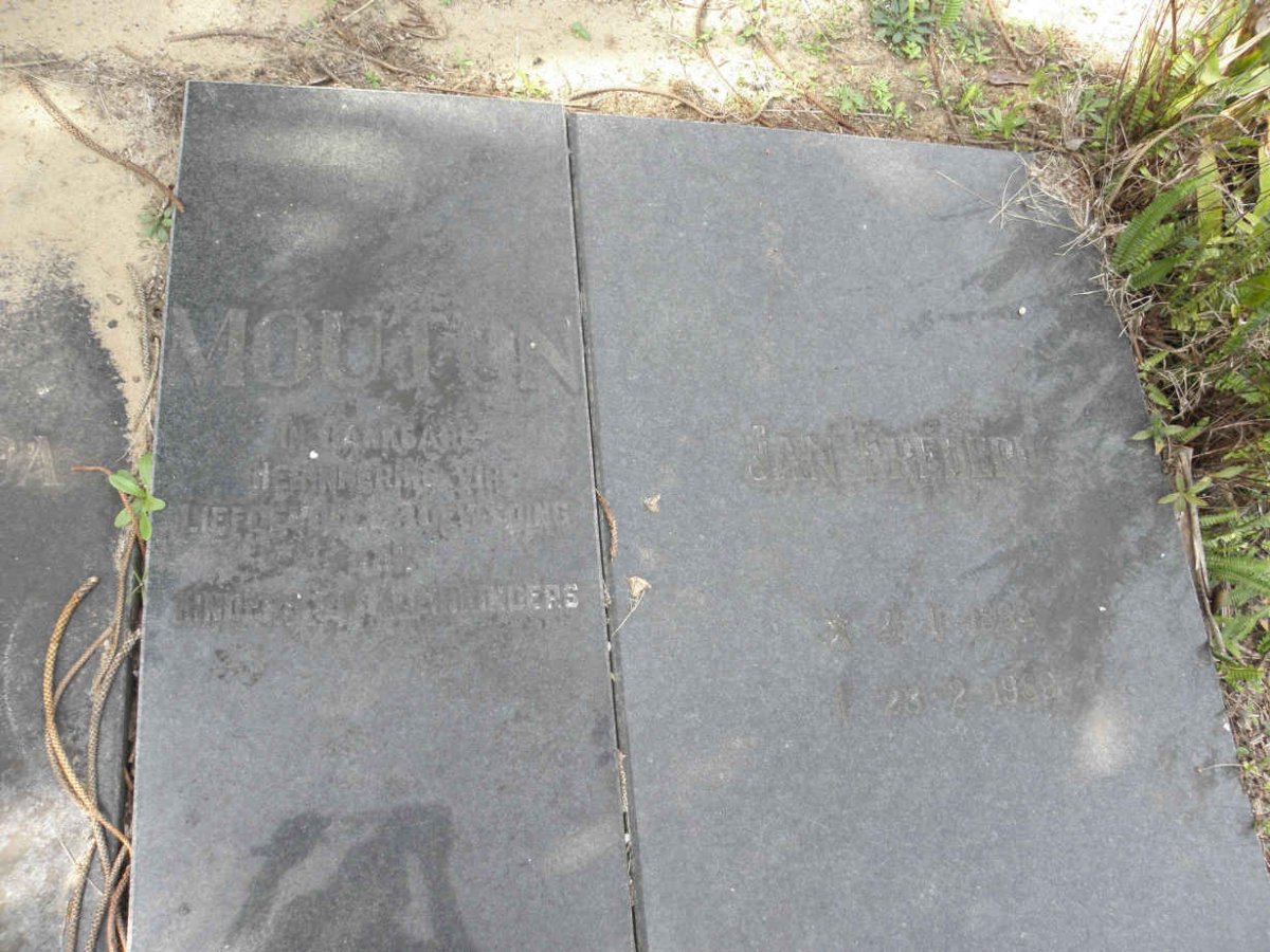 MOUTON Jan Frederik 1894-1989 &amp; Susanna Gertruida 1898-1989