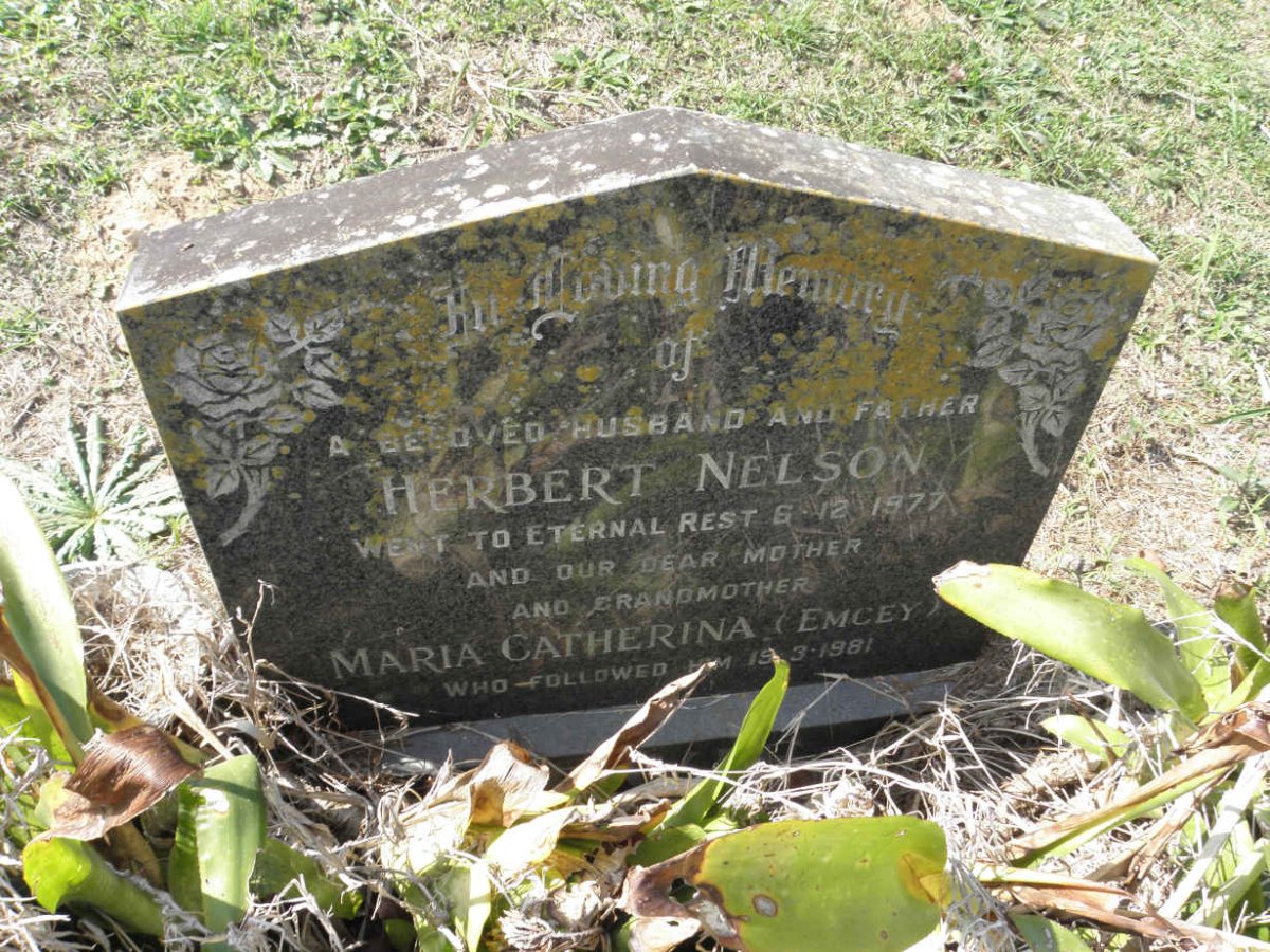 NELSON Herbert -1977 &amp; Maria Catherina -1981