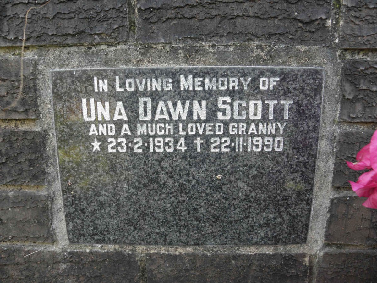 SCOTT Una Dawn 1934-1990