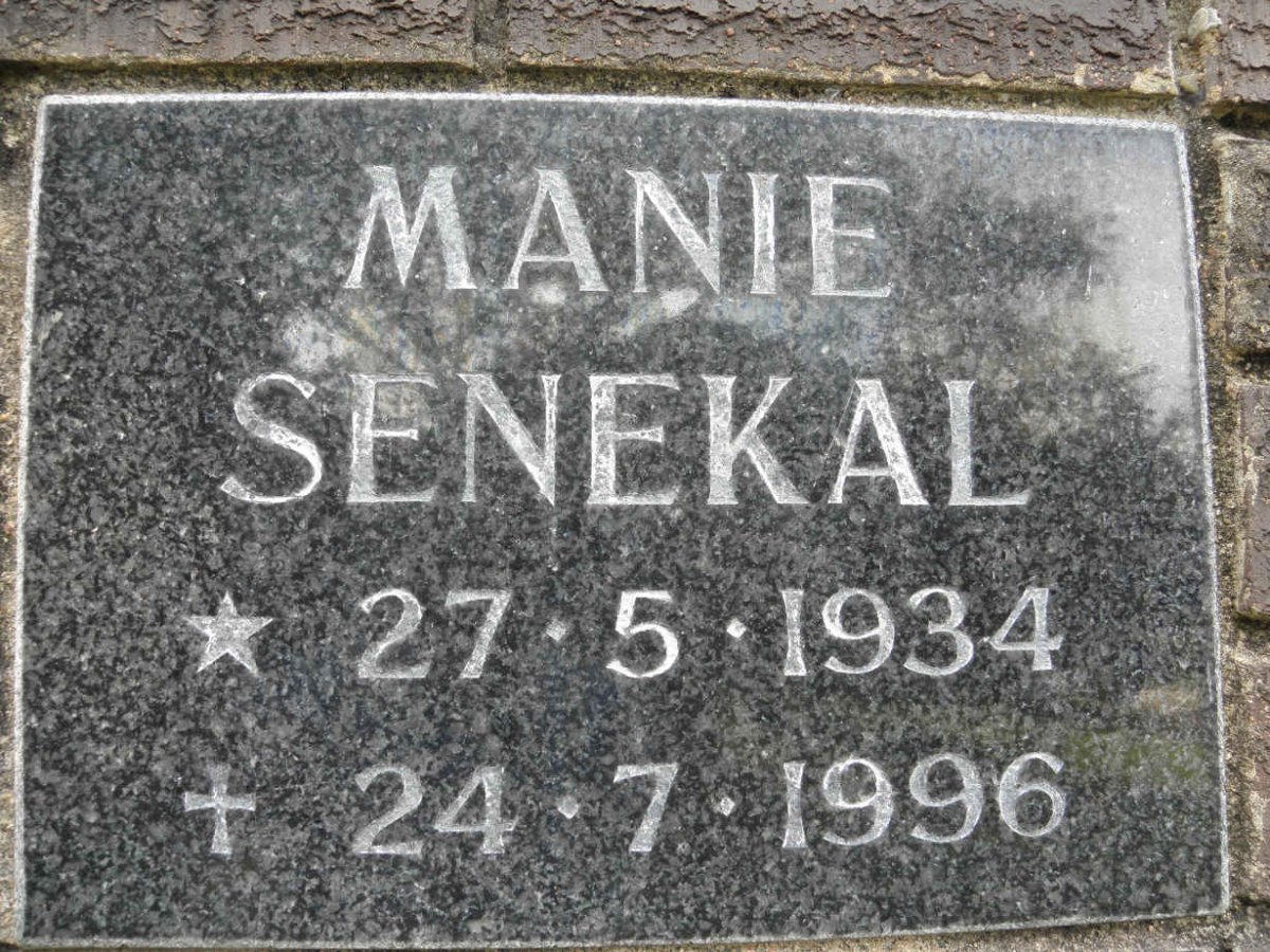 SENEKAL Manie 1934-1996