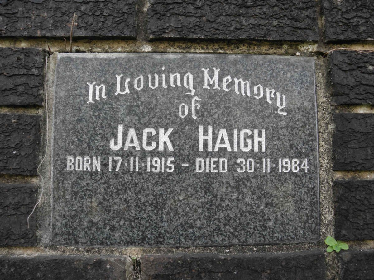 HAIGH Jack 1915-1984