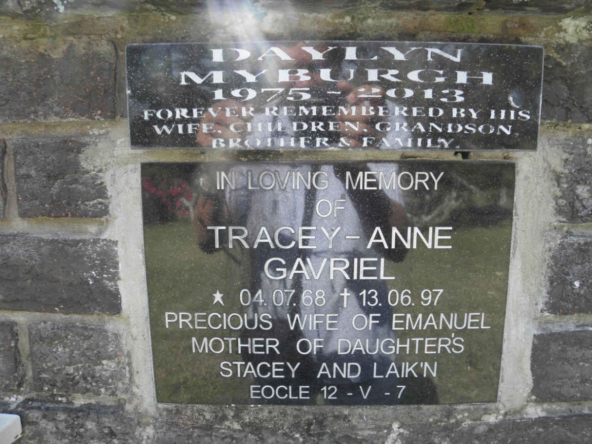MYBURGH Daylyn 1975-2013 :: GAVRIEL Tracey-Anne ??68-??97