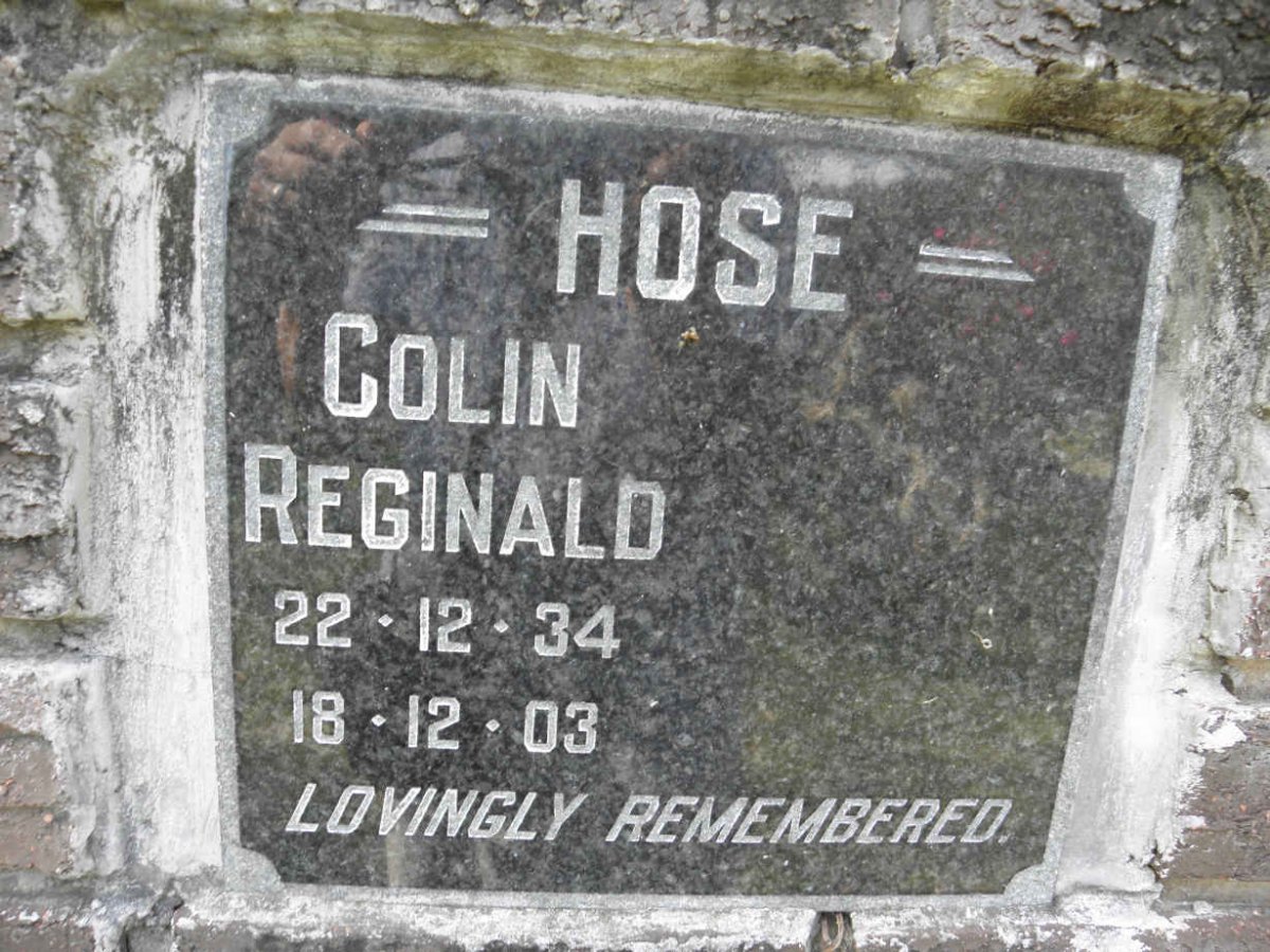 HOSE Colin Reginald ??34-??03