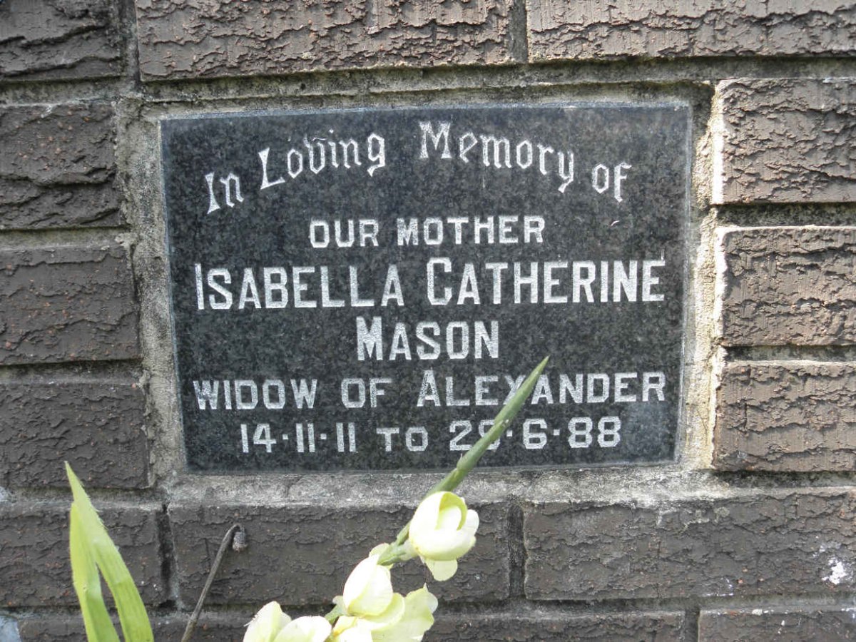 MASON Isabella Catherine 1911-1988