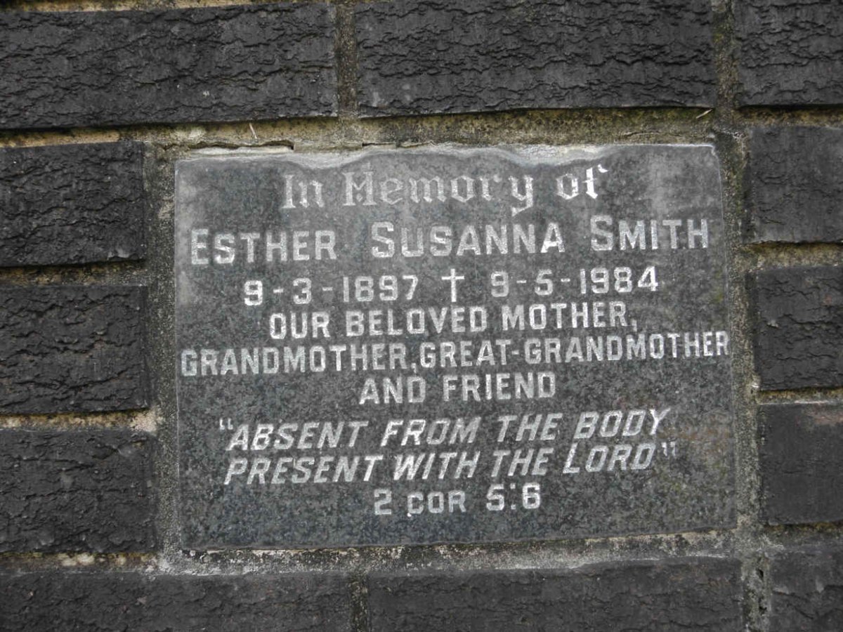 SMITH Susanna Esther 1897-1984