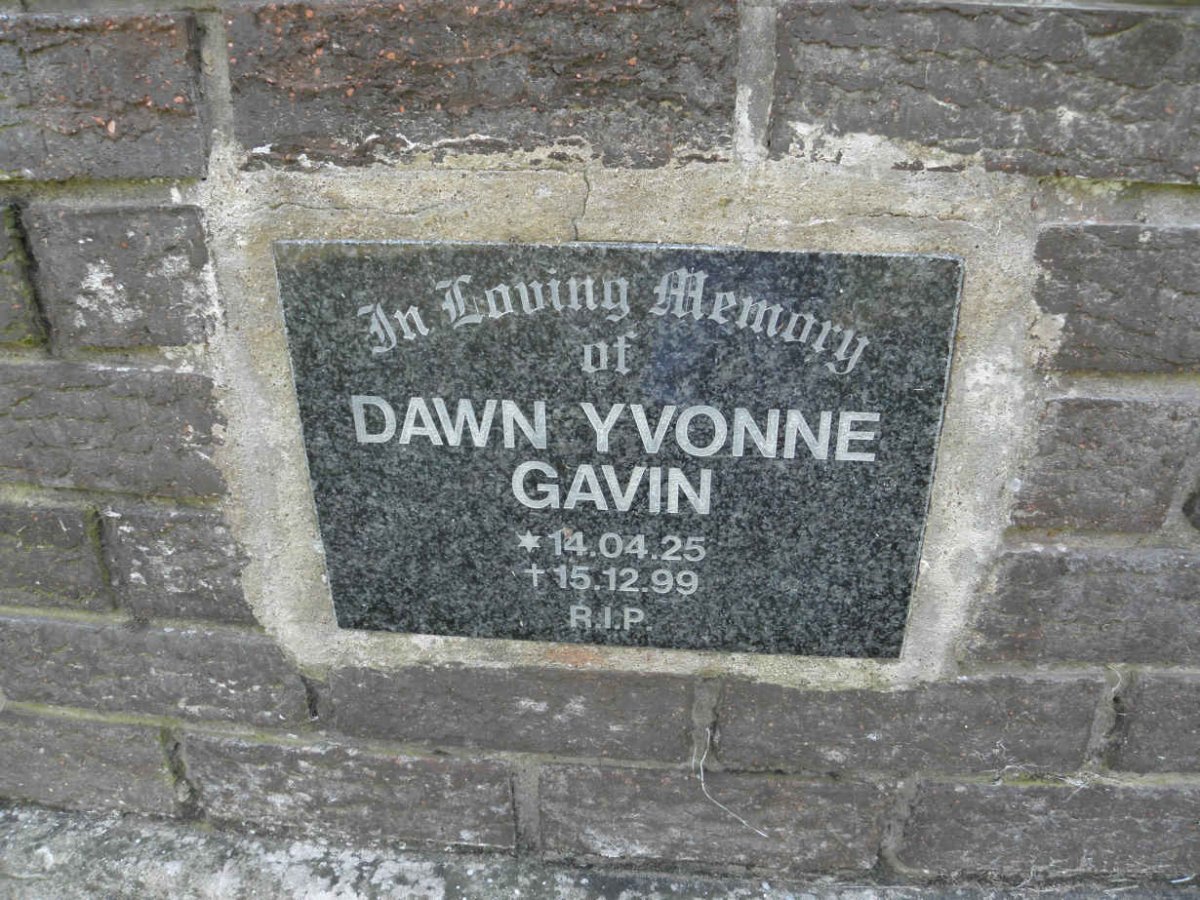 GAVIN Dawn Yvonne ??25-??99