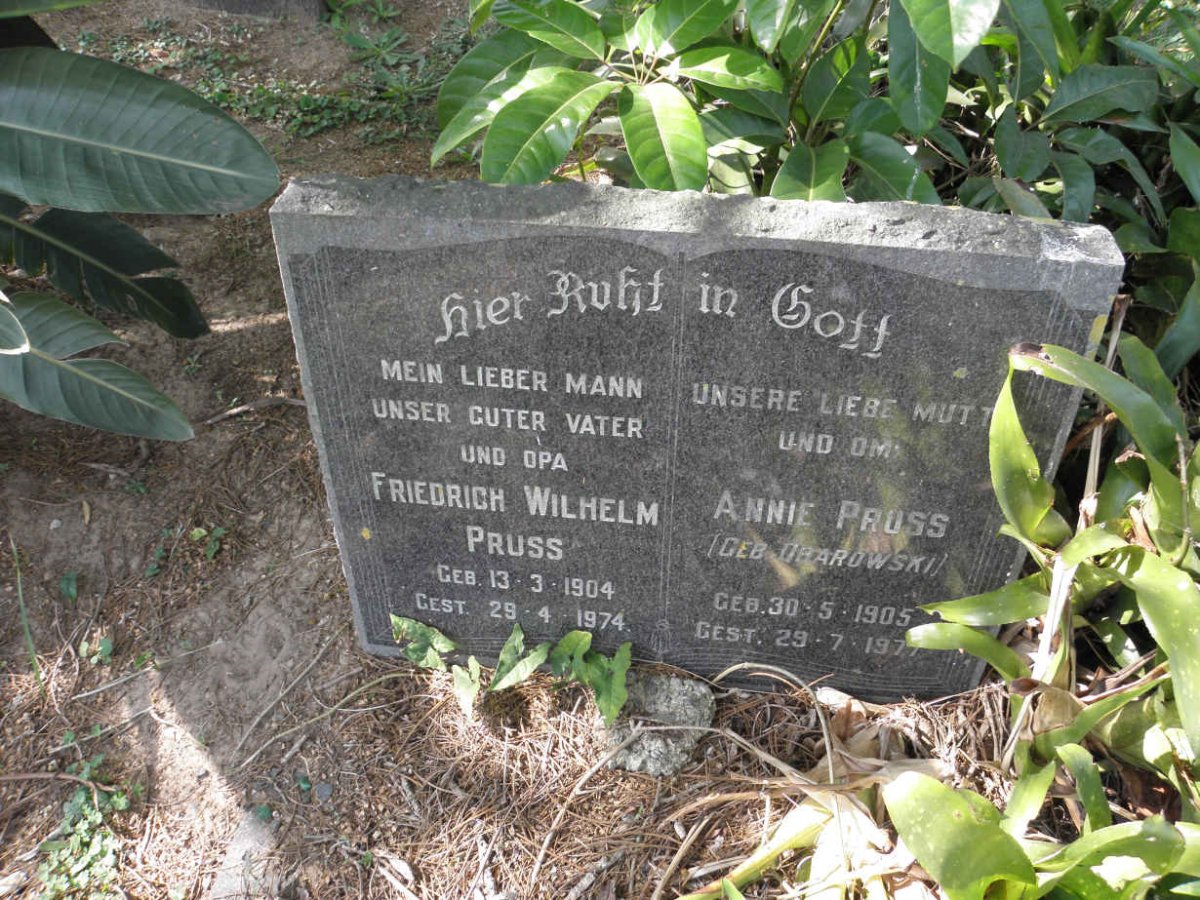 PRUSS Friedrich Wilhelm 1904-1974 &amp; Annie OBAROWSKI 1905-1977