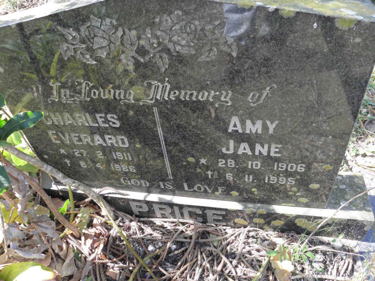 PRICE Charles Everard 1911-1986 &amp; Amy Jane 1906-1995